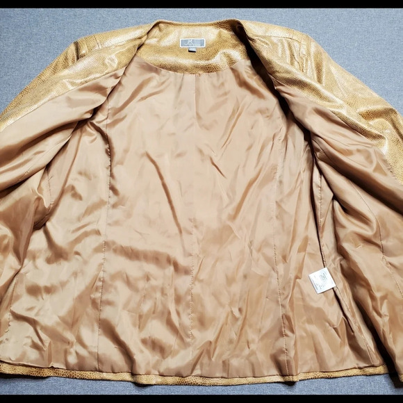 JM Collection Faux Leather Jacket - Picture 7 of 12